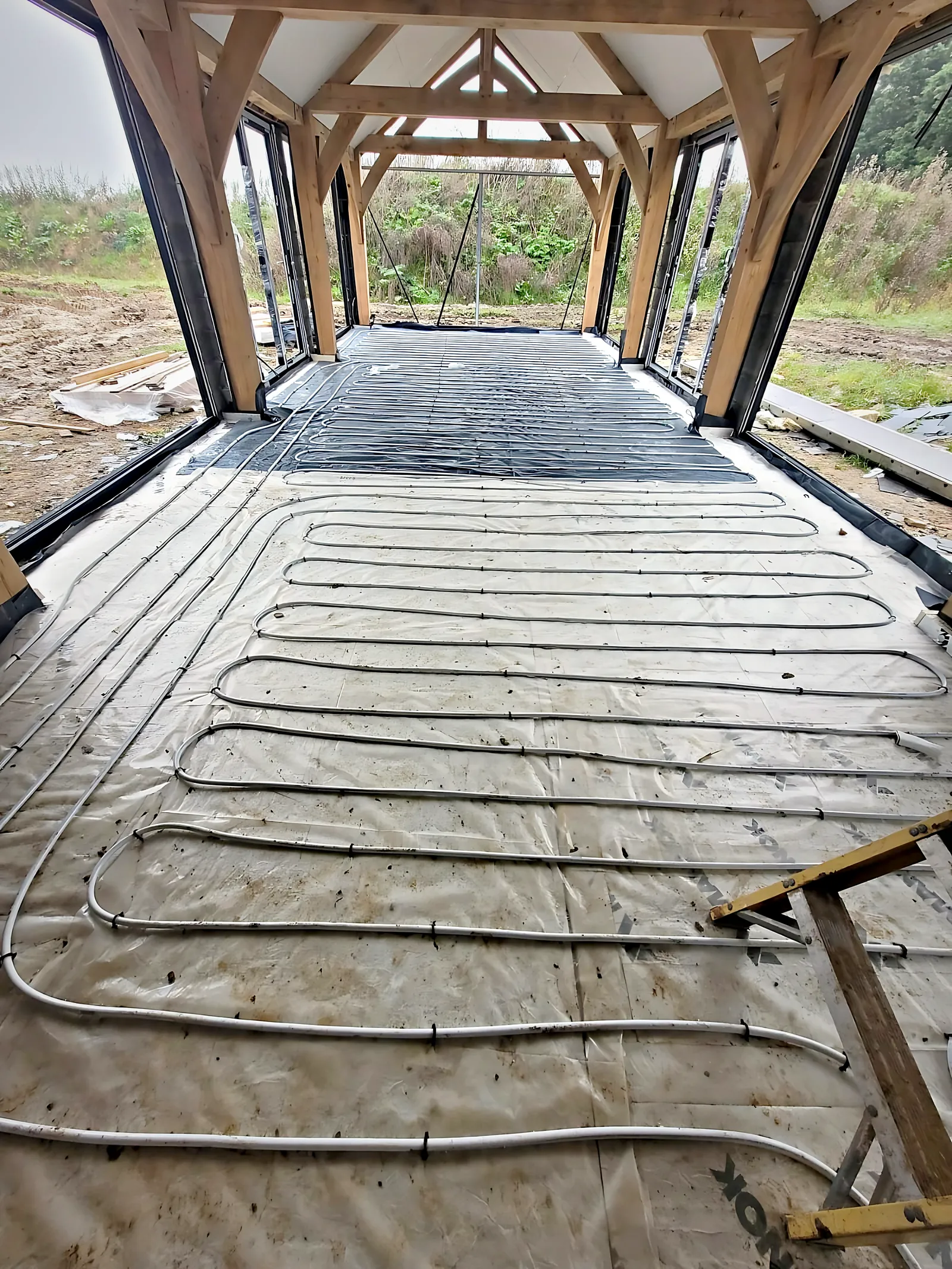 Underfloor Heating, Oak-Frame New Build